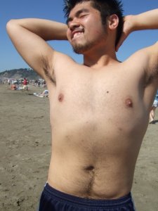 Here is a picture of me FRESHMEN YEAR, so about 5 years ago, striking a super sexy pose that I usually end my strip show with ;)